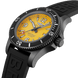 Breitling Watch Superocean Automatic 46 Black Steel Yellow Diver Pro III Tang Type