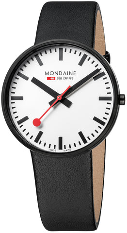 Mondaine Watch SBB Giant Black White A660.30328.61SBB