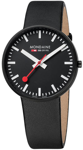 Mondaine Watch SBB Giant Black White A660.30328.64SBB