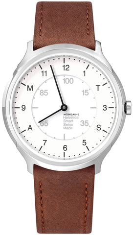 Mondaine Watch Helvetica No.1 Regular Smart MH1.R2S10.LG
