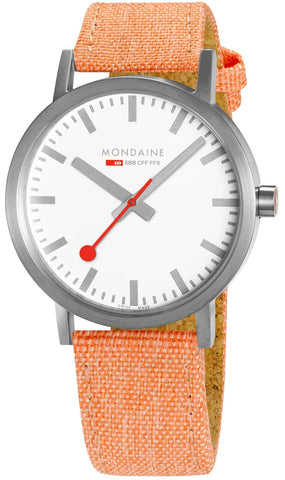 Mondaine Watch Classic 40mm Modern Orange D