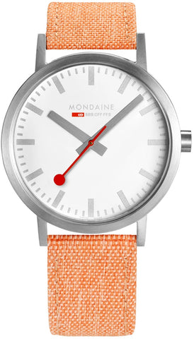 Mondaine Watch Classic 40mm Modern Orange A660.30360.17SBF