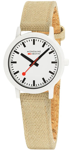 Mondaine Essence White D Watch