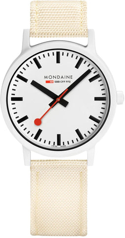 Mondaine Watch Essence White Unisex MS1.41111.LT
