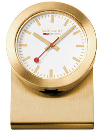 Mondaine Clock Magnet Golden