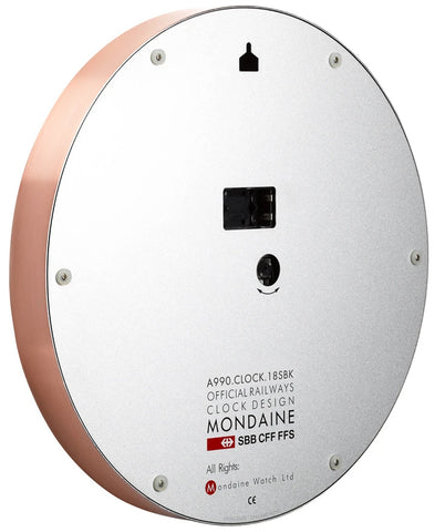 Mondaine Clock Wall Kitchen Copper