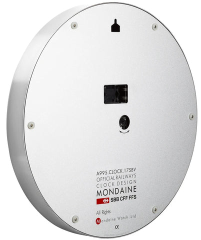 Mondaine Clock Wall Kitchen Silver Watch