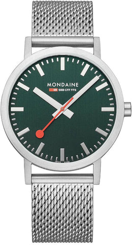 Mondaine Watch Classic Park Green Special Edition