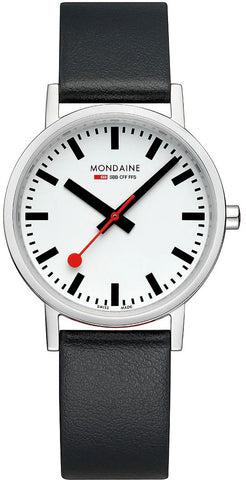Mondaine Classic White Watch