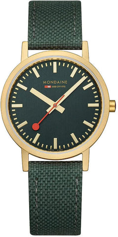 Mondaine Classic Forest Green Watch