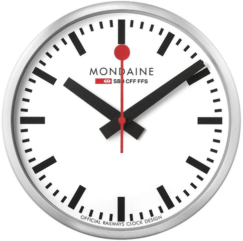 Mondaine Clock Stop2go White Watch