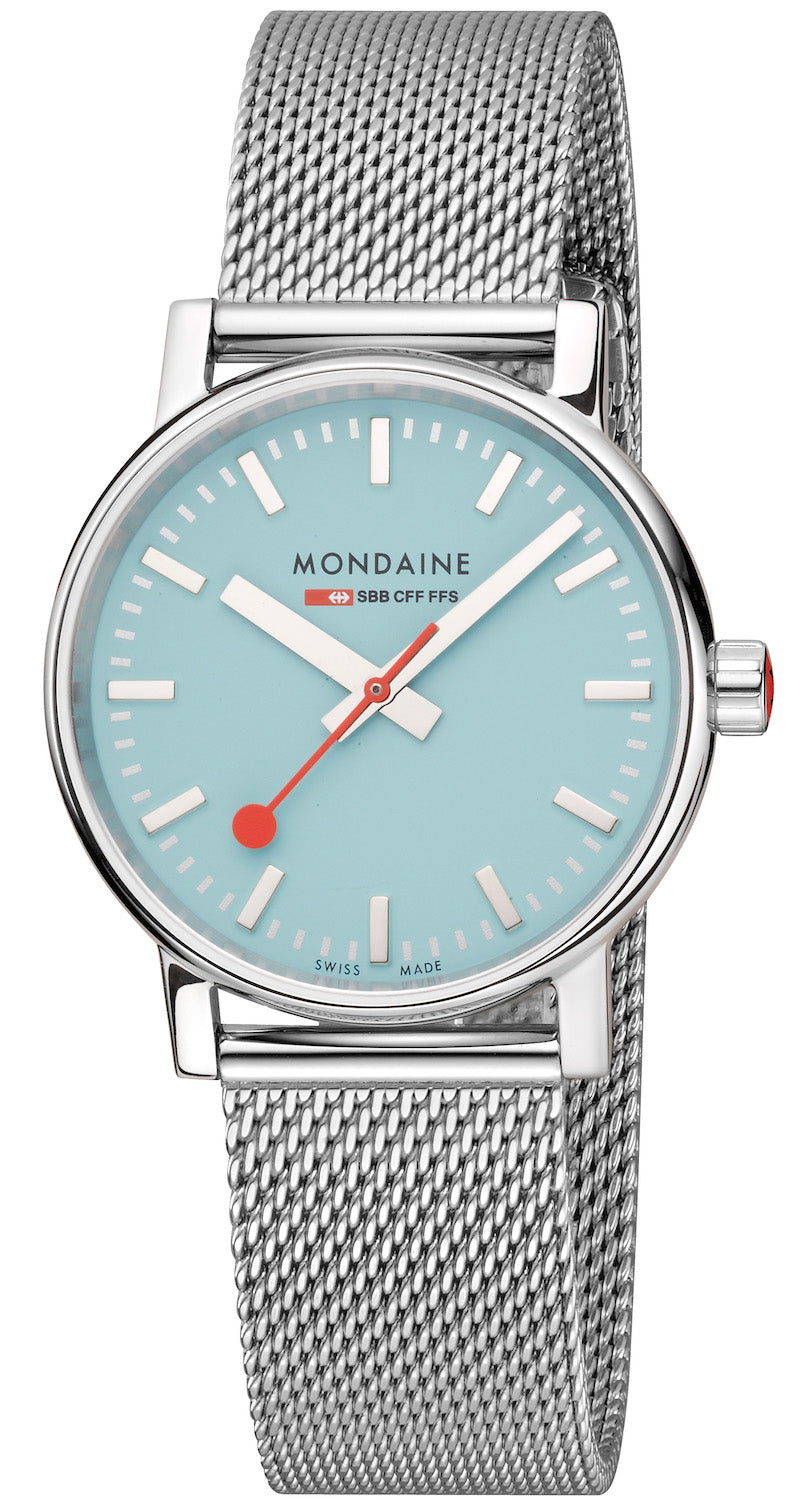 Mondaine - Evo2 herenhorloge 40 mm - stationsklok in zilver datumweergave - 30 m waterdicht saffierglas met rode secondewijzer - gemaakt in Zwitserland - meerdere varianten, zilver, armband Mondaine - Evo2 herenhorloge 40 mm - stationsklok in zilver datumweergave - 30 m waterdicht saffierglas met rode secondewijzer - gemaakt in Zwitserland - meerdere varianten, zilver, armband
