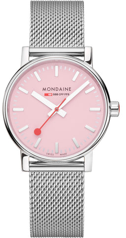 Mondaine Watch Evo2 Sunrise 35mm Pink