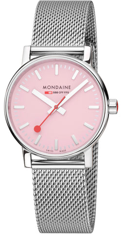 Mondaine Watch Evo2 Sunrise 35mm Pink MSE.35130.SM