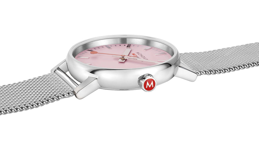 Mondaine Watch Evo2 Sunrise 35mm Pink