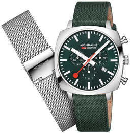 Mondaine Official Swiss Railways Cushion Set Watch