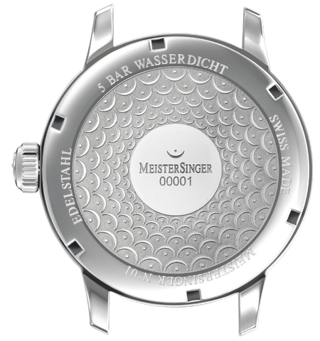 MeisterSinger Watch N. 01 Mens Suede Grey