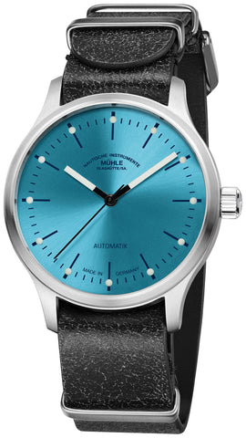 Muhle Glashutte Watch Panova Turquoise Bue Leather M1-40-79-LB