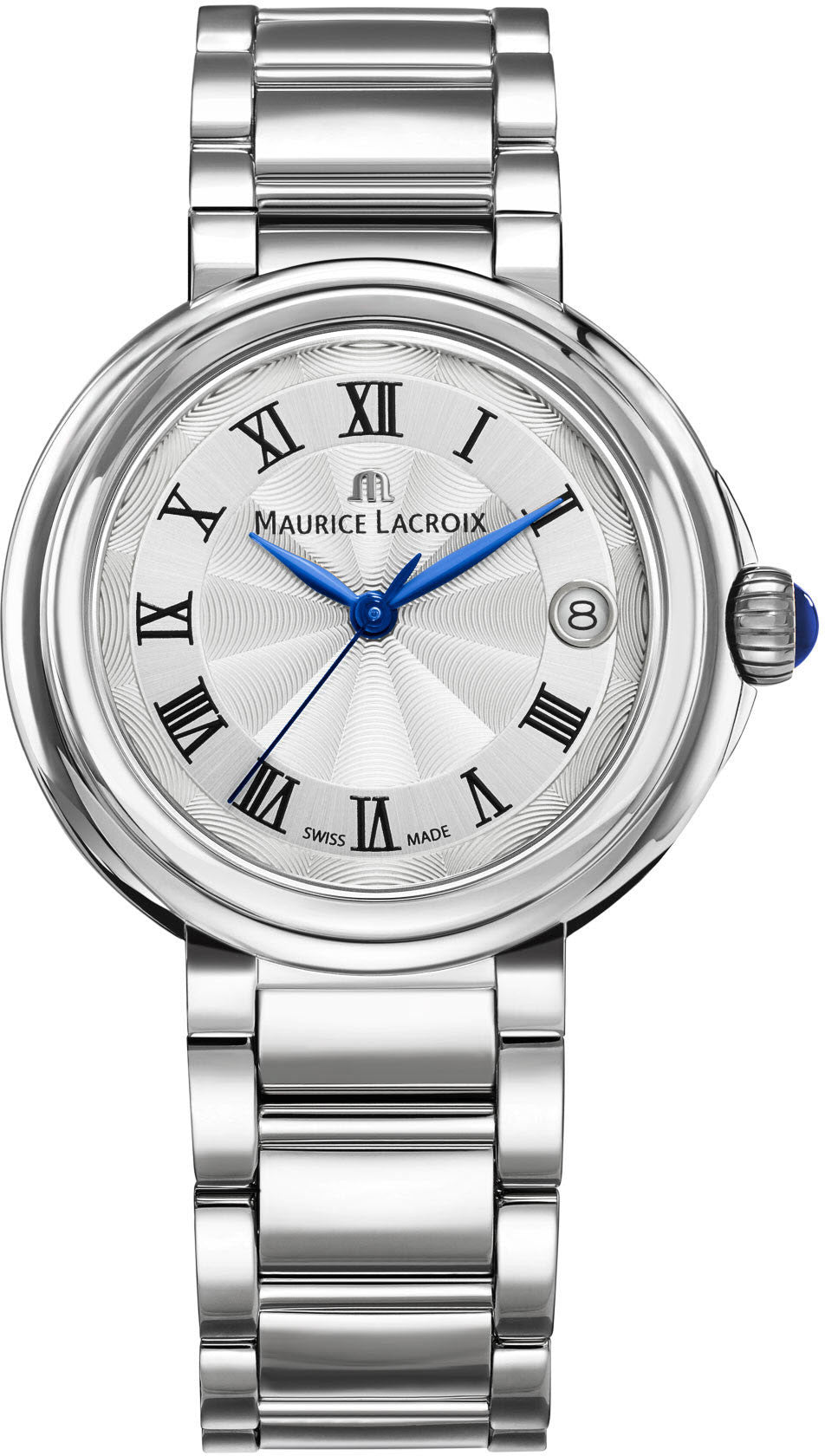 Maurice Lacroix Fiaba Black Dial Silver Steel Strap Watch for Women - FA2164-SS002-120