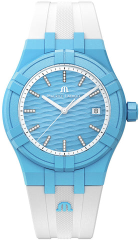 Maurice Lacroix Watch Aikon Quartz TIDE Light Blue AI2008-AAAA1-3A0-0