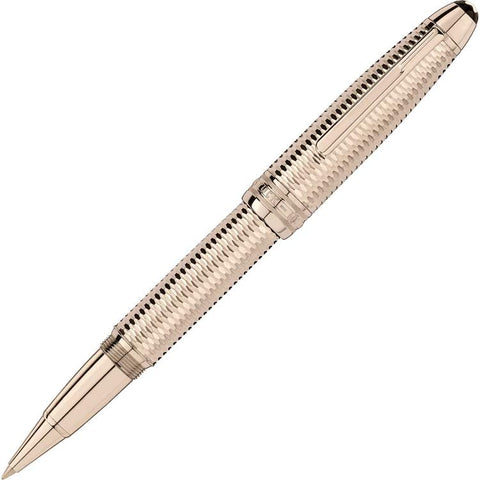 Montblanc Writing Instrument Meisterstuck Geometry Solitaire Champagne Gold LeGrand Rollerball 118102