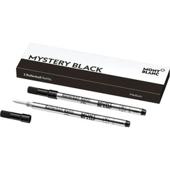 Montblanc Writing Accessories Refills 2 Rollerball Refills M Mystery Black 128231
