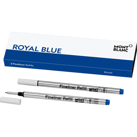 Montblanc Writing Accessories Refills 2 Fineliner Refills B Royal Blue 124500