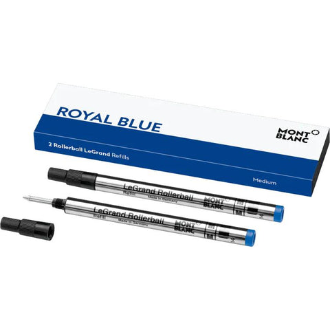 Montblanc Writing Accessories Refills 2 Rollerball LeGrand Refills M Royal Blue 124503