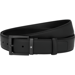 Montblanc Belt Squared Matt Black PVD Pin Buckle Black 123904Montblanc Belt Squared Matt Black PVD Pin Buckle Black 123904