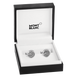 Montblanc Cufflinks Round Fingerprint Patterned Inlay D
