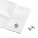 Montblanc Cufflinks Round Fingerprint Patterned Inlay D