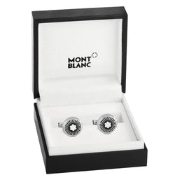 Montblanc Cufflinks Round Star MOP Rays