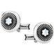 Montblanc Cufflinks Round Star MOP Rays 123809