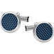 Montblanc Cufflinks Meisterstuck Blue Hexagon Inlay 112904