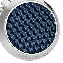 Montblanc Cufflinks Meisterstuck Blue Hexagon Inlay
