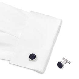 Montblanc Cufflinks Meisterstuck Blue Goldstone Inlay