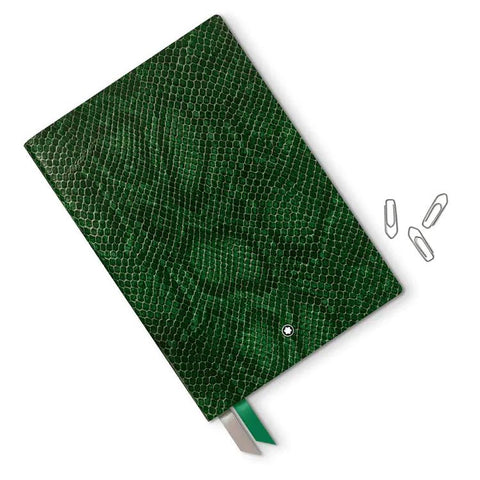 Montblanc Notebook 146 Python Print Peacock Green