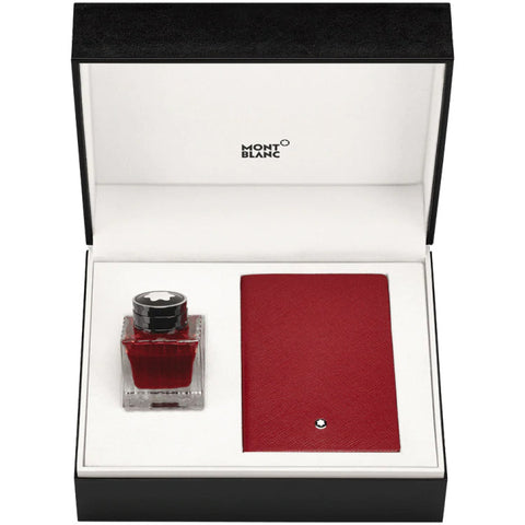 Montblanc Notebook 147 With Red Ink 50ml Set 117597