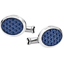 Montblanc Cufflinks Meisterstuck Oval Steel Lacquer 126132