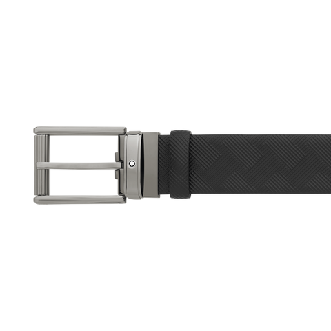 Montblanc Belt Extreme 3.0 Leather Pin Buckle 35mm Black 130586.