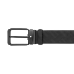 Montblanc Belt Extreme 3.0 Leather Pin Buckle 35mm Black 130587.
