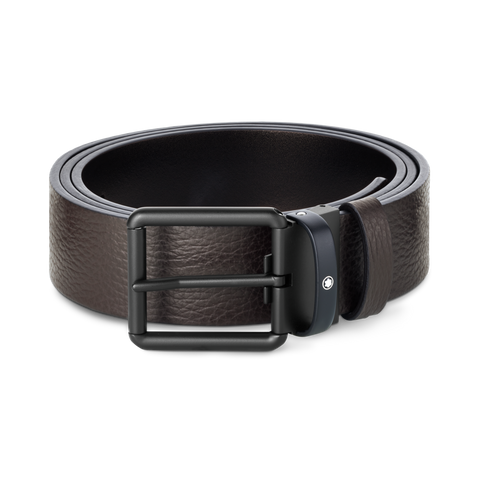 Montblanc Brown/Black 35 mm Reversible Leather Belt 131187
