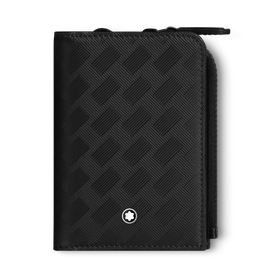 Montblanc Card Holder Extreme 3.0 3cc with Zipped Pocket Black 129980.