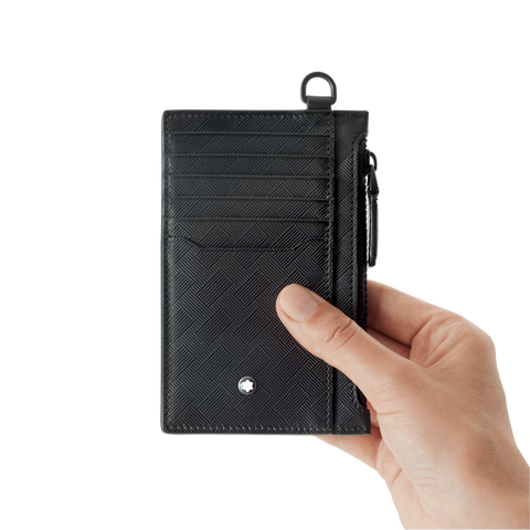 Montblanc Card Holder Extreme 3.0 with Zipped Pocket Black 8cc