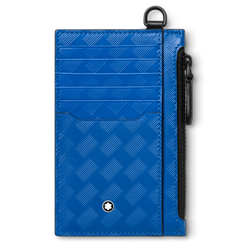 Montblanc Extreme 3.0 Card Holder 8cc with Zipped Pocket Blue 130240