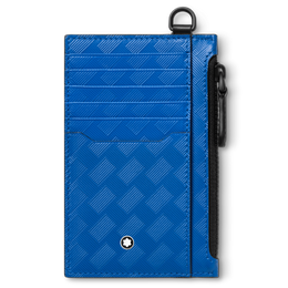 Montblanc Extreme 3.0 Card Holder 8cc with Zipped Pocket Blue 130240