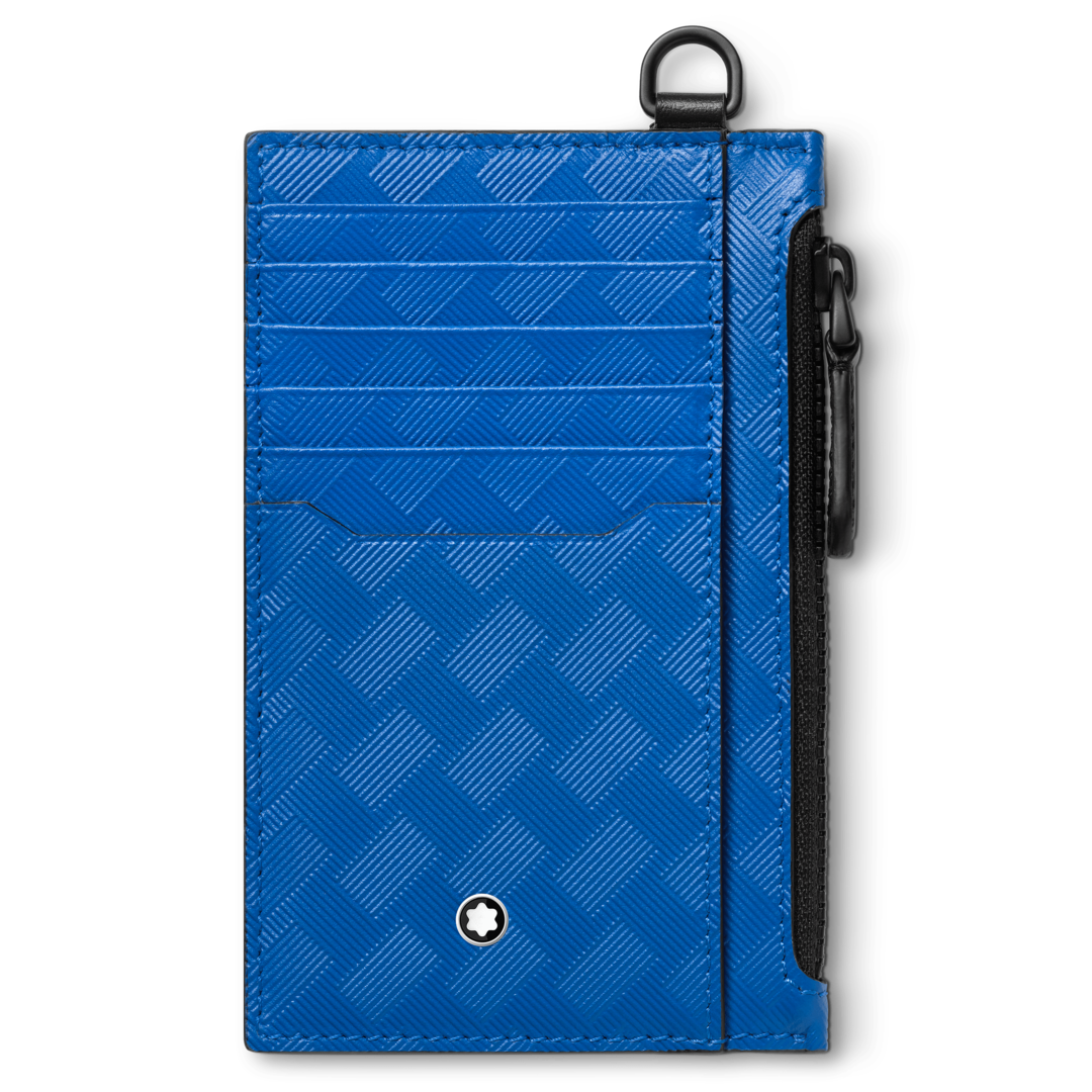 Montblanc Extreme 3.0 Card Holder 8cc with Zipped Pocket Blue D