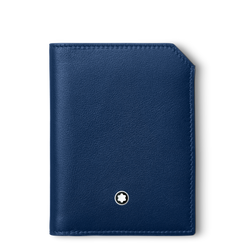 Montblanc Meisterstuck Selection Soft Mini Wallet 4cc Blue, 130061
