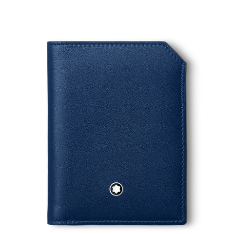 Montblanc Meisterstuck Selection Soft Mini Wallet 4cc Blue, 130061