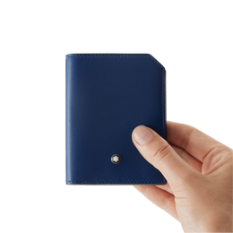 Montblanc Meisterstuck Selection Soft Mini Wallet 4cc Blue D